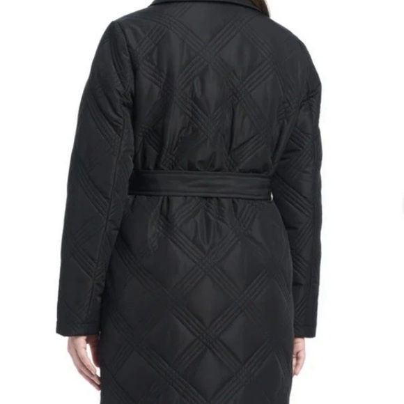 Jones New York Black Diamond-Quilted Puffer Jacket woman’s small NWT - Picture 4 of 16